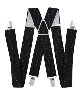 Herren Hosenträger axy  -X Form 3,5cm breit-4 Clips EXTRA STARK Hochzeit Anzug