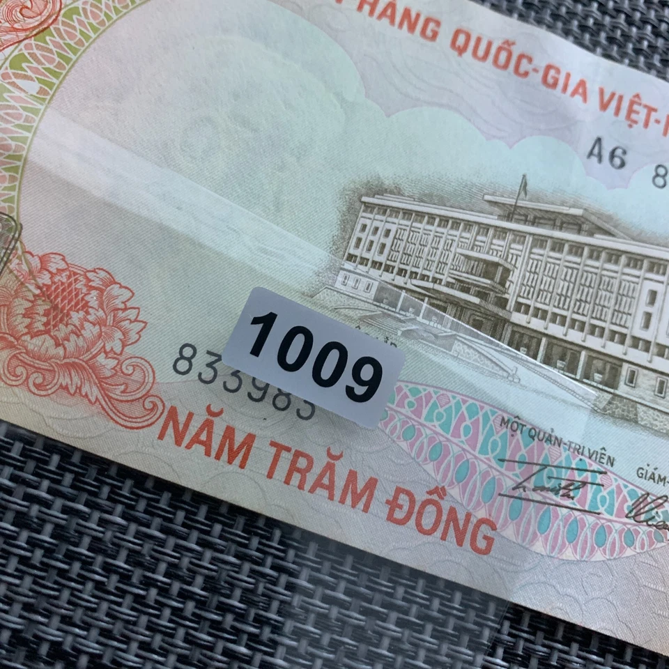 Vietnam War Era Banknote South Vietnamese 500 DONG 1972 Currency. Paper Money. - Image 4 of 4