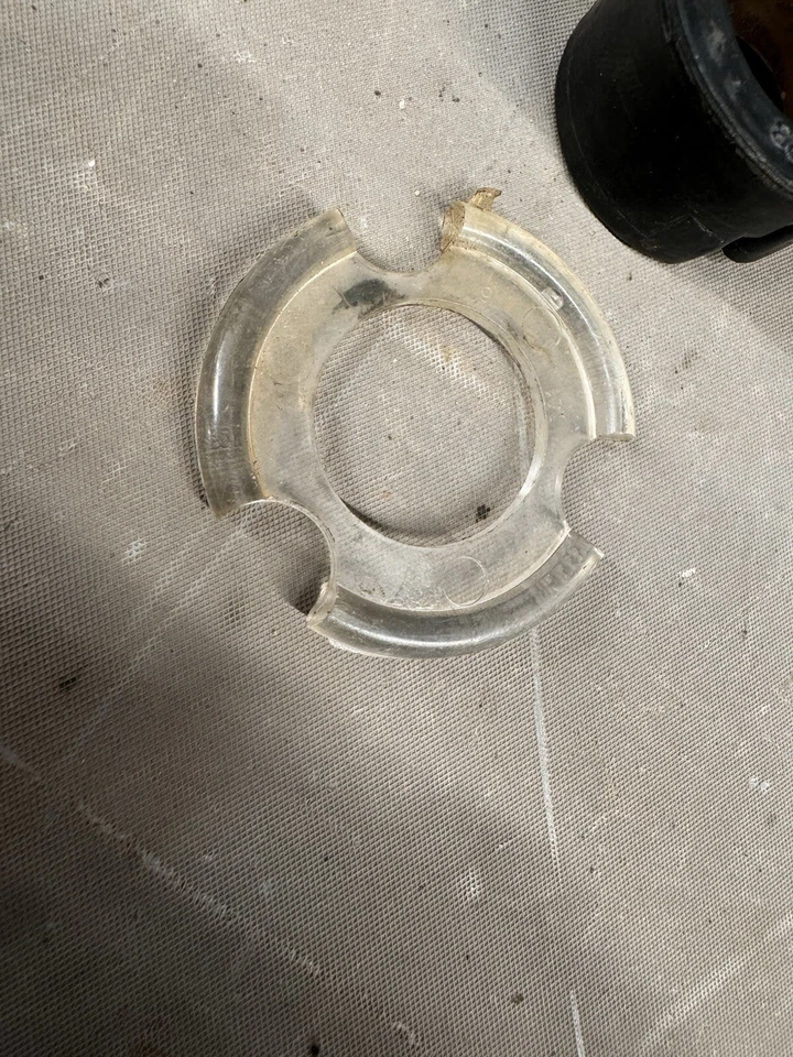 1955-1960 Chevy BelAir Impala Corvette Steering Wheel Horn Button Contact Signal - Image 2 of 4