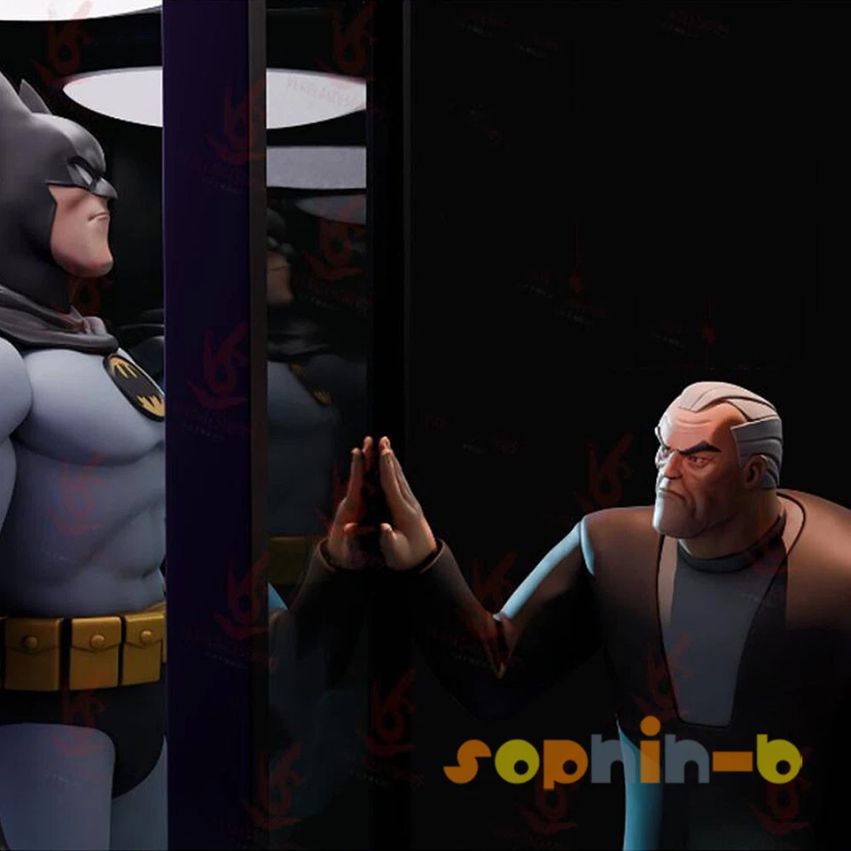 Bat Beyond Old Bruce Reflection Model Kit Unpainted 3d Print GK Statue Figure - Image 4 of 4