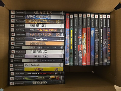 Sony PlayStation 2  (PS2) Game LOT 28 Games + Most CIB + Some Gems + Untested #1