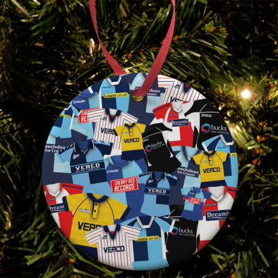 Wycombe Retro Set Mash Christbaumkugel Dekoration Keramik Fächer Geschenk