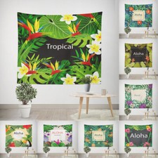 European and American Tropical Rain Forest Plant Background Cloth Blanket