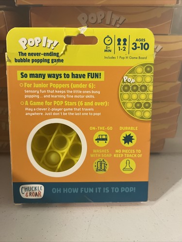 Chuckle & Roar Pop It Never Ending Bubble Popping Game - Yellow - Picture 4 of 5