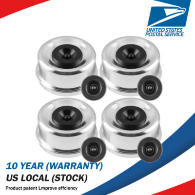 Trailer Axle Dust and 7-8000 Axles Dexter Grease Cap & plug 2.72'' 8 bolt hub 4Pc