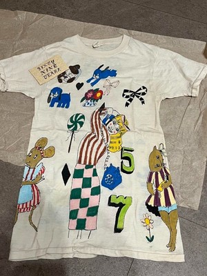 Rare SIXTY NINE TEARZ 69Tearz T-Shirt Hand-Printed Vintage Lauren dera Roche NEW