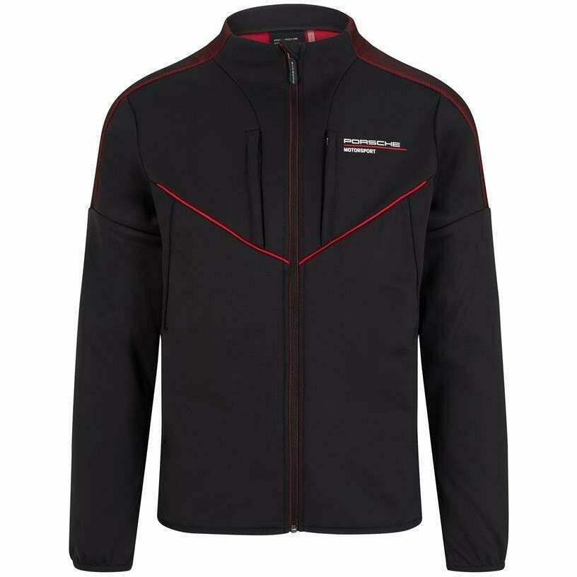 Porsche Motorsport Men's Fanwear Softshell Jacket Black | eBay