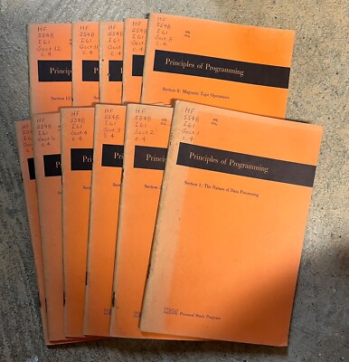 Principles of Programming, IBM Personal Study Program ( pb 1961)
