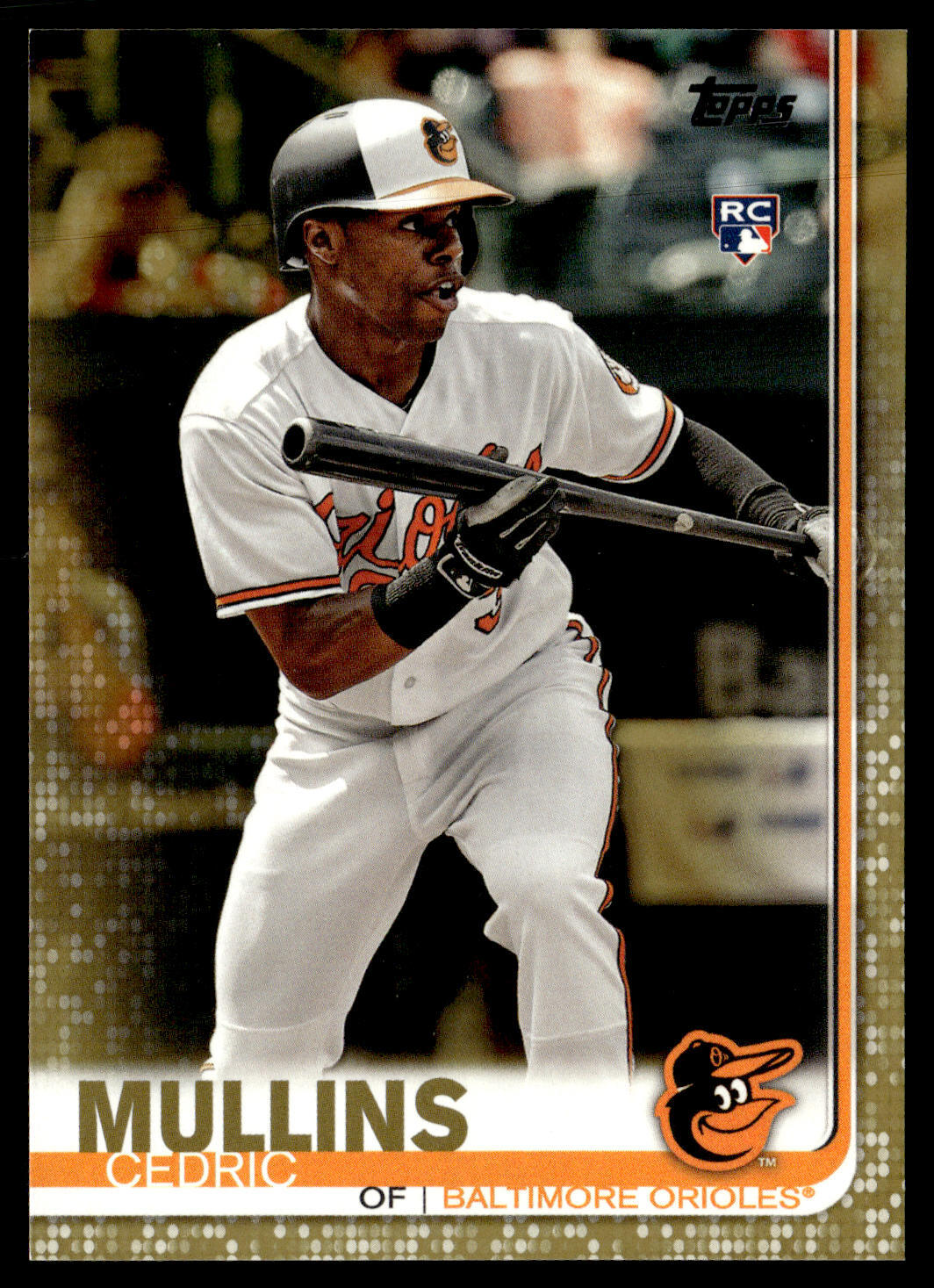 2019 Topps Cedric Mullins #318 Gold SN,RC Baltimore Orioles