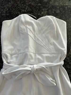 Lilly Pulitzer Kylo Strapless Skirted Dress Romper In Resort White. Pick  Size | eBay