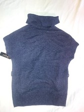 Women's Turtleneck Sleeveless Sweater Size M