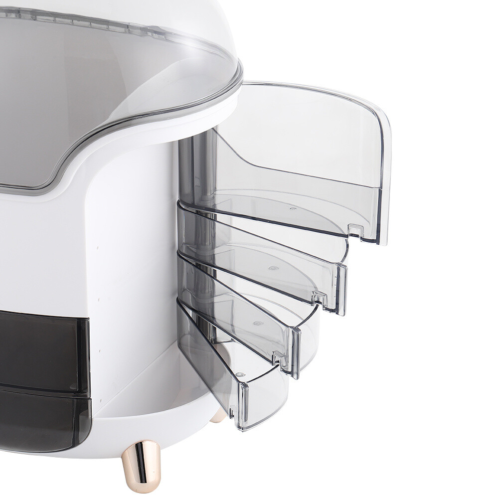 Large Dressing Table Makeup Cosmetic Organiser Box 2 Drawer Tidy