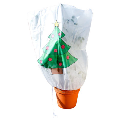 infactory Winterschutz-Haube ''Weihnachtsbaum'' für Pflanzen, 110 x 120 cm