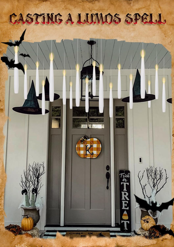 22 Pcs Floating Candles with Wand Remote, Halloween Decorations Floating LED Tap - Picture 5 of 12