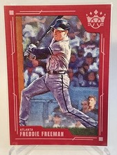 2022 Diamond Kings Baseball - Red Frame #56 Freddie Freeman - Atlanta Braves 📈