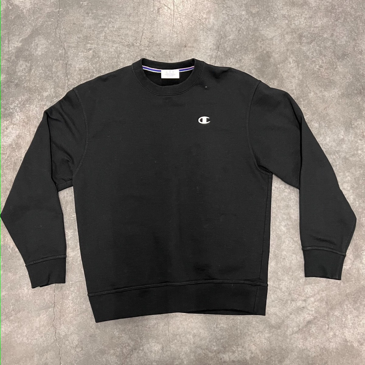 ひろ　champion 90s Champion クルーネック 黒 Size Medium - Champion Eco Authentic Sweatshirt Mens Black Crew