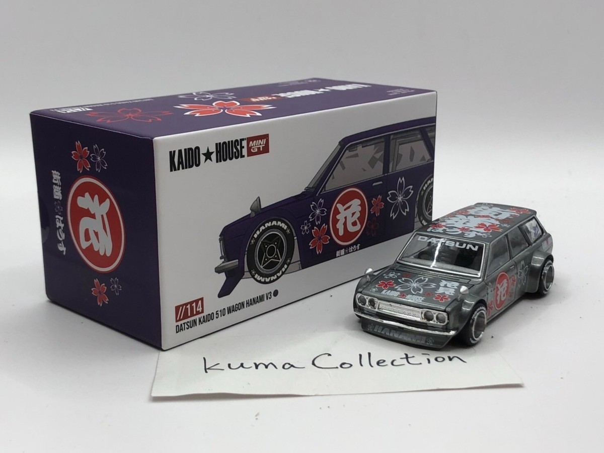 Chase! Mini GT x Kaido House 1:64 Datsun 510 Wagon HANAMI V3 