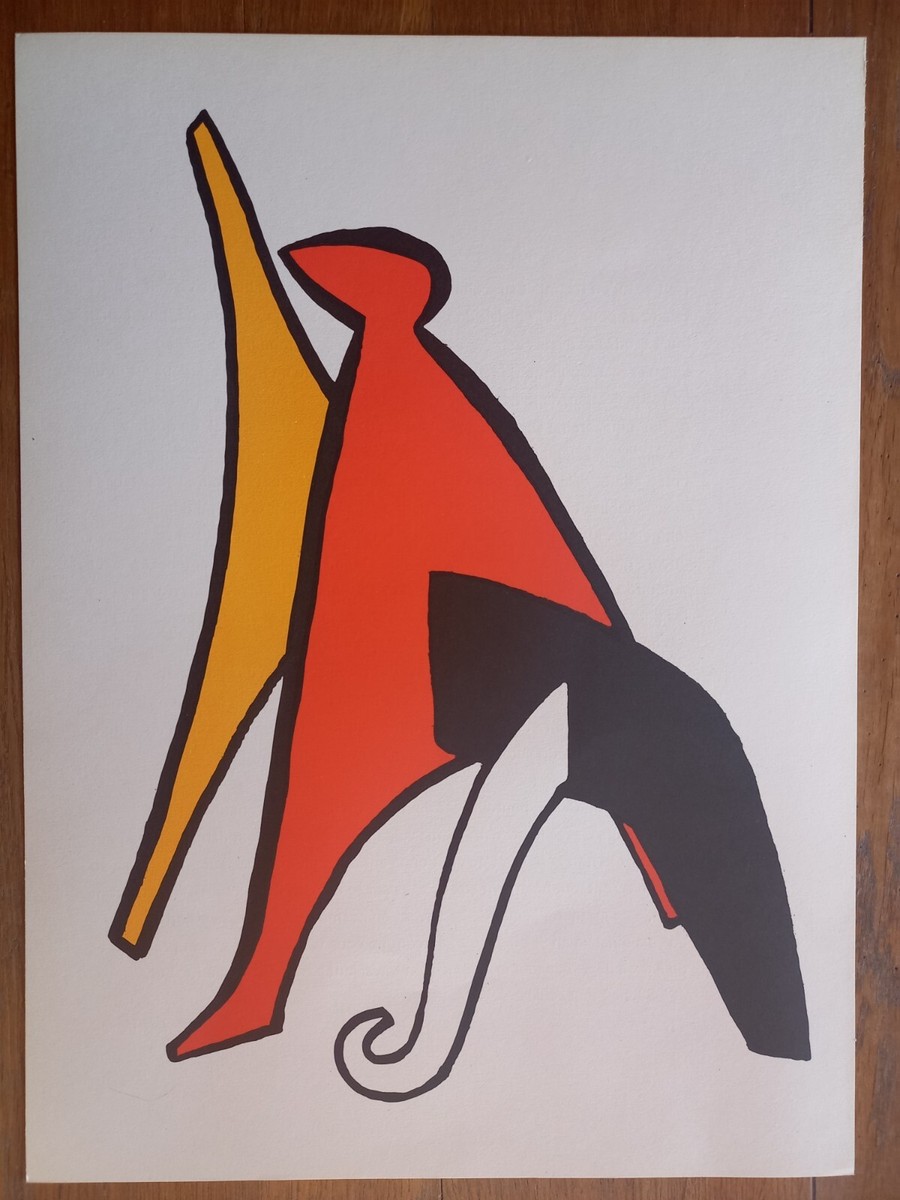 Alexander Calder, original lithograph, Derriere le Miroir, Maeght