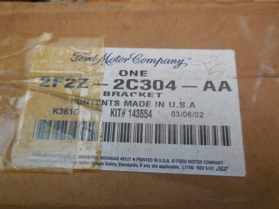 NOS 2002 2003 Ford Windstar ABS Control Module Bracket 2F2Z-2C304-AA - Image 2 of 2