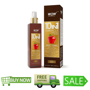 Wow Apple Cider Vinegar Facial Toner For Face Hair Body