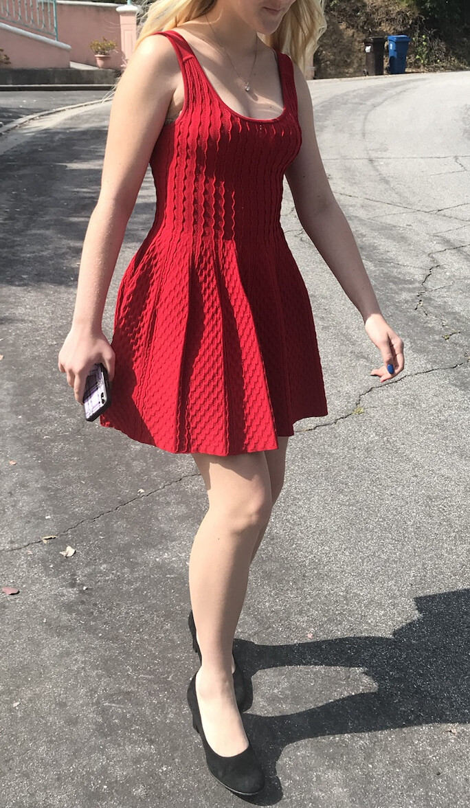 Bebe S Small Flare Dress Red Knit Ribbed Graduation Prom Party Sexy  Feminine | eBay