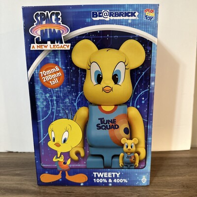 BEARBRICK MEDICOM Space Jam New Legacy TWEETY BIRD 100