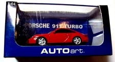 AUTOart Porsche 911 Turbo 1:16 Red Vintage Rare Diecast New Toy Car