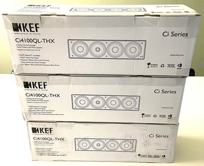 Brand New KEF Ci4100QL-THX In-Wall Speakers (3 units)