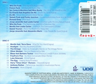 VARIOUS ARTISTS SUBLIMINAL WINTER SESSIONS, VOL. 3: MIXED BY JORGE JARAMILLO NEW
