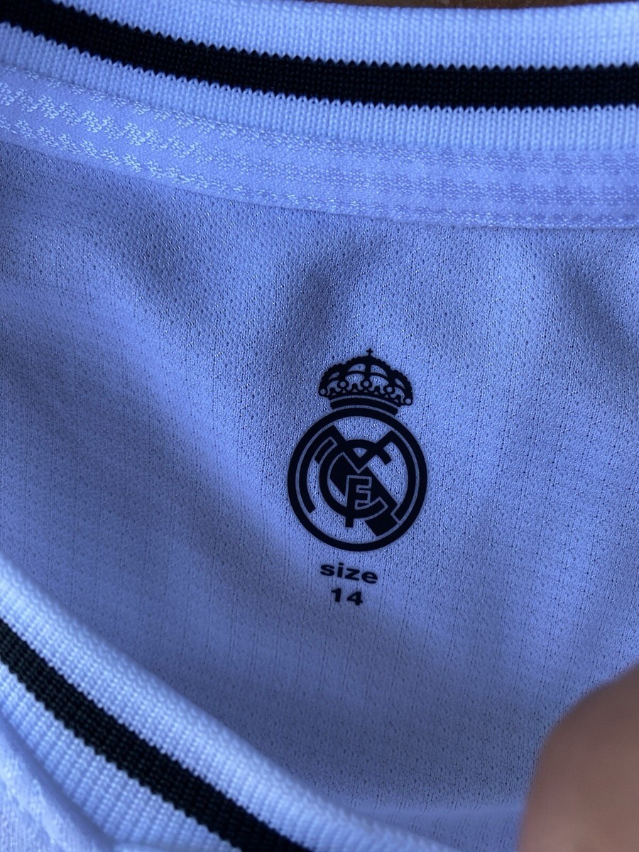 NWT Real Madrid 2024-2025 Home Kit Jersey Size 14 Whiten | eBay