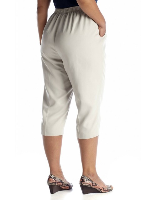 Kim Rogers Size 10 White Signature Dress Pants Stretch Elastic Waist Pull On | eBay