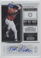 2018 Panini Contenders Draft Picks Prospect Ticket 8/99 Nick Decker #75 Auto 0l1