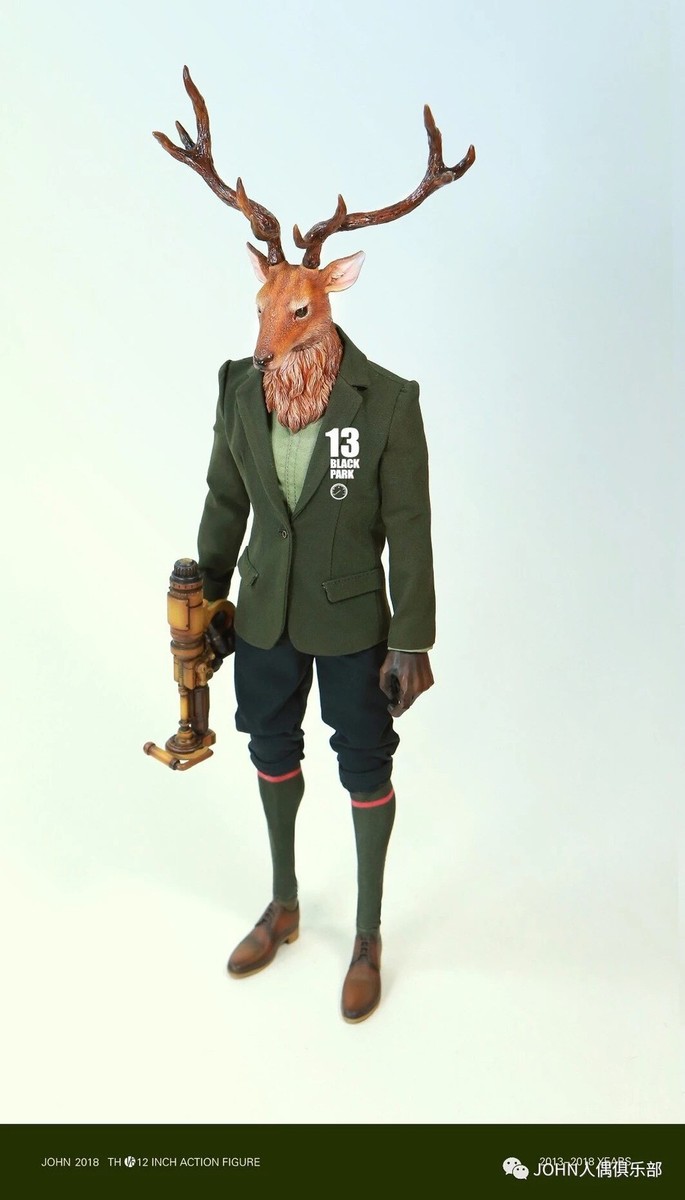 BLACK 13 PARK B13 1/6 Black laborary Deer Collectible Action