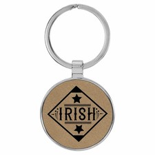 Enthoozies Irish Diamond Saint Patrick's Day Laser Engraved Leatherette