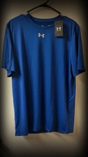 Under Armour Men's UA Locker 2.0 Short Sleeve T-Shirt Blue Heatgear
