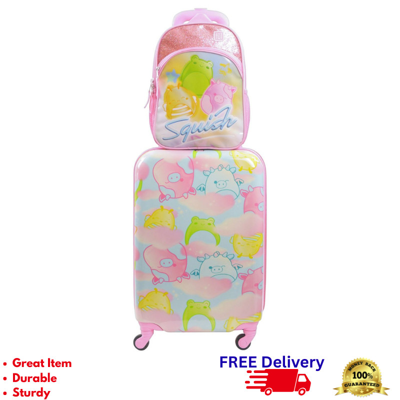 Set 21" Carry On Spinner Suitcase 12" Backpack Set