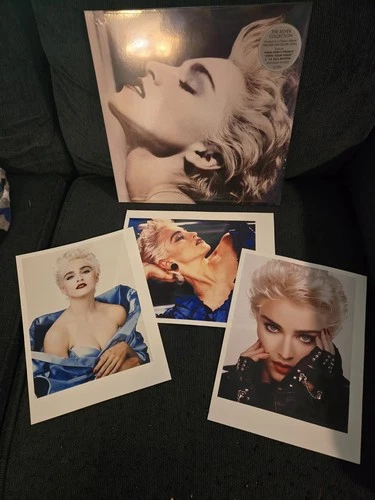 Madonna True Blue Silver Vinyl LP with Poster and  3 HQ Prints NEW & SEALED