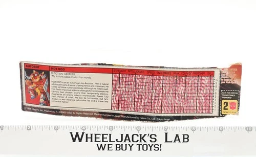 Hot Rod Action Figure Tech Spec 1986 Vintage Hasbro G1 Transformers