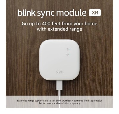 Blink Sync Module XR Smart Home Hub White Wireless Wi Fi Works w/ Alexa