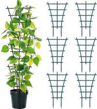 6PCS Small Trellis for Potted Plants, 9.6x5.9in Stackable Plant Trellis Indoor