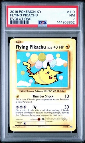 2016 Pokémon XY Evolutions Surfing Pikachu #111 PSA 7 NM