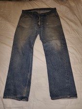 VTG Levi's 501-0000 DISTRESSED DENIM JEANS SZ 40/31, IS VERY STAINED AND BROKEN