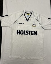 Tottenham Hotspur Football Club Home Shirt 89-91 Medium Hummel Holsten Gazza VTG
