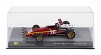 Statisches Modellauto Ferrari F1 312 F1-68 1968 Jacky Ickx Mit Vitrine 1/43