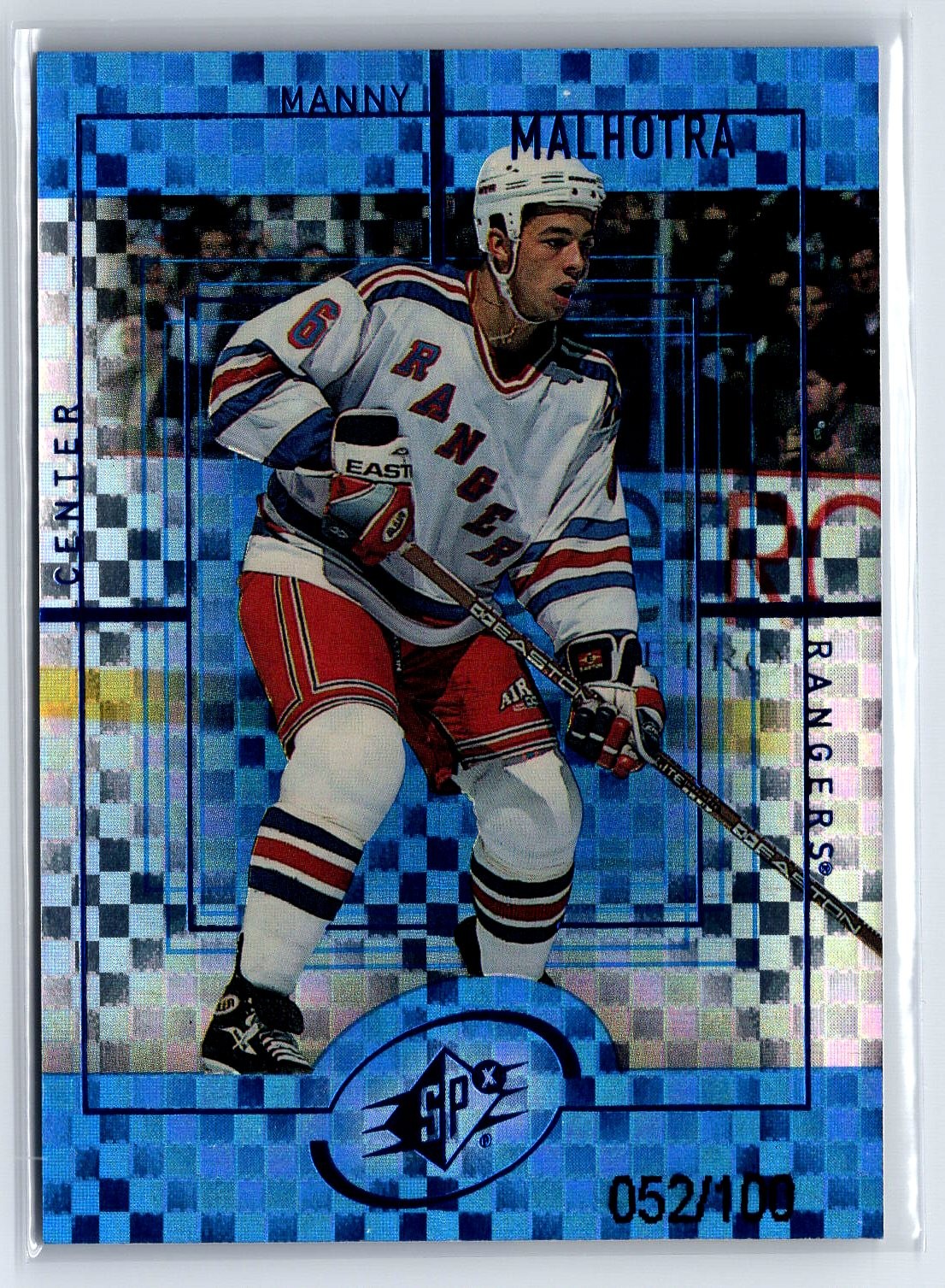 1999-00 SPx Radiance #101 Manny Malhotra Rangers /100