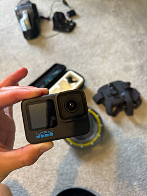 GoPro HERO10 Black 23MP Touchscreen Waterproof w/ Accessories: See Description