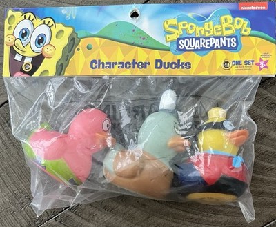 Character Ducks Nickelodeon SpongeBob SquarePants Rubber Ducks Set Of 3