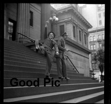 #NN3 - p B&W Vintage Photo Negative- Military Men - San Francisco CA - 1943