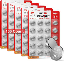 CR2032 Lithium Coin Batteries 100 Pack for Various Devices