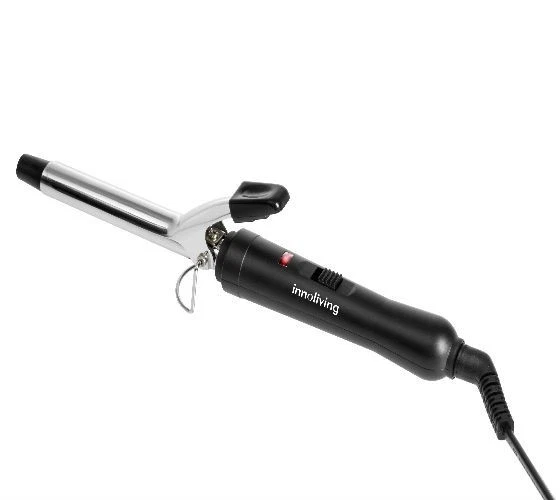 Spazzola Piastra Arriccia Capelli con Cono Diametro 16 mm Calda 25 Watt Pinza